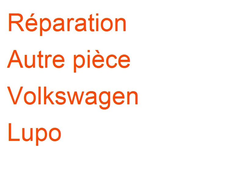 Autre pièce Volkswagen Lupo