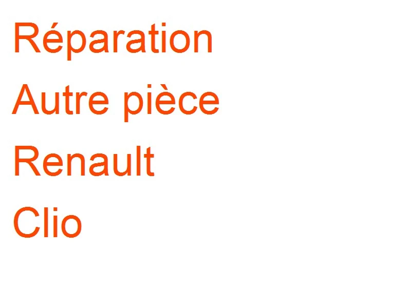 Autre pièce Renault Clio