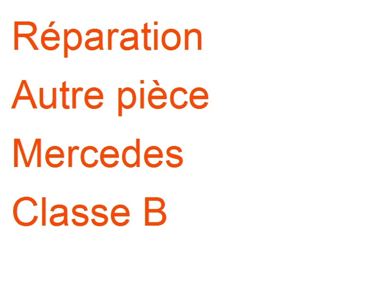 Autre pièce Mercedes Classe B