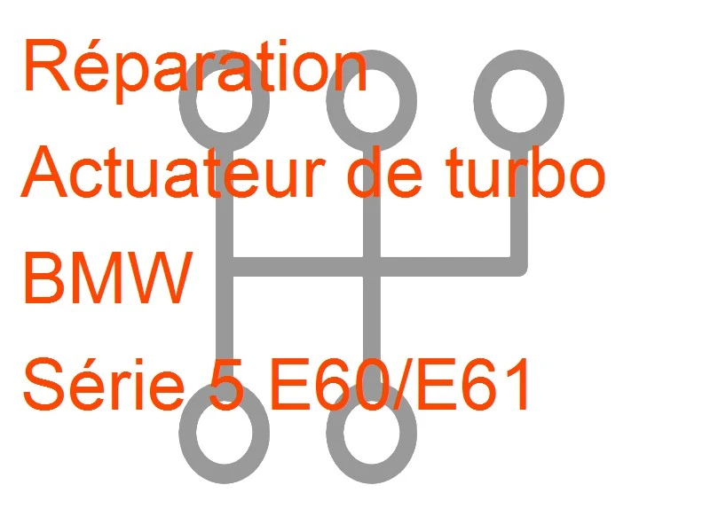 Actuateur de turbo BMW Série 5 E60/E61
