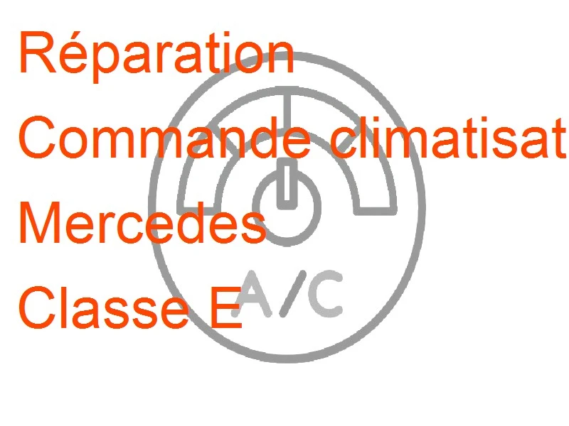 Commande climatisation Mercedes Classe E