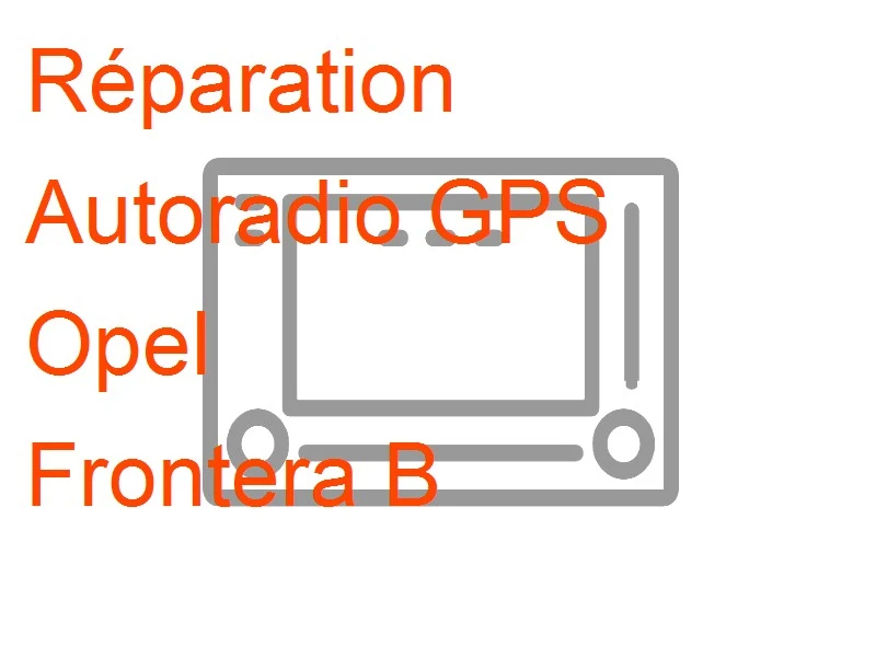 Autoradio GPS Opel Frontera B Siemens NCDC