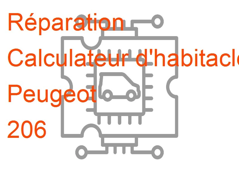 Calculateur d'habitacle BSI Peugeot 206