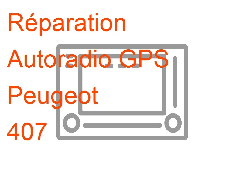 Autoradio GPS Peugeot 407