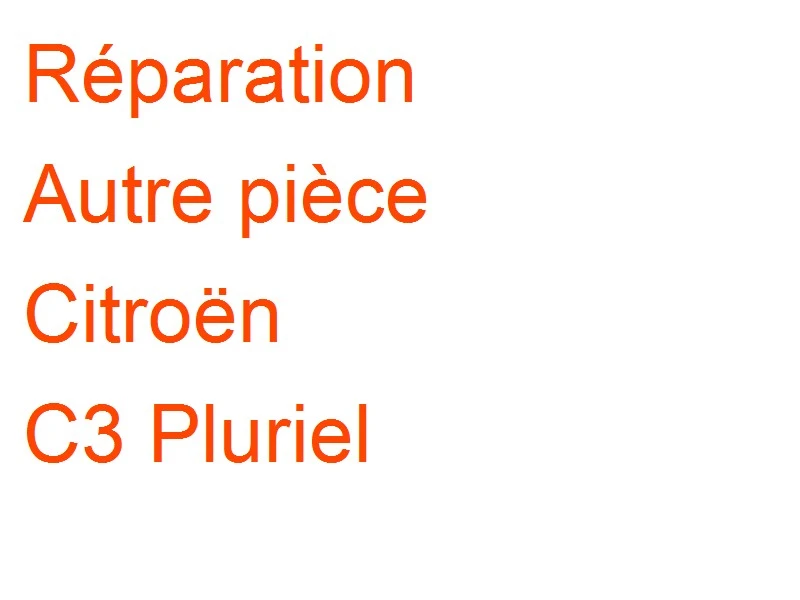 Autre pièce Citroën C3 Pluriel