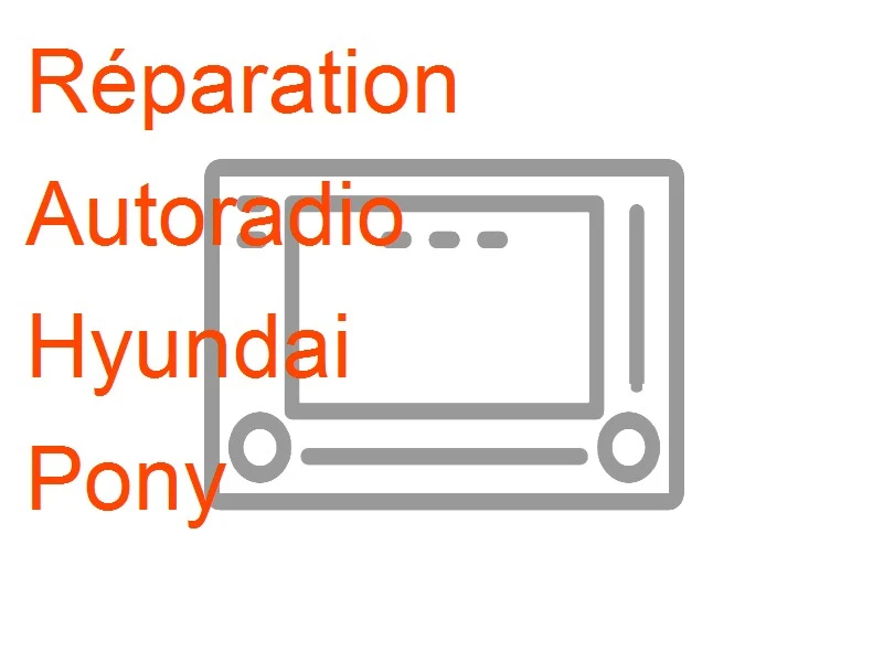 Autoradio Hyundai Pony