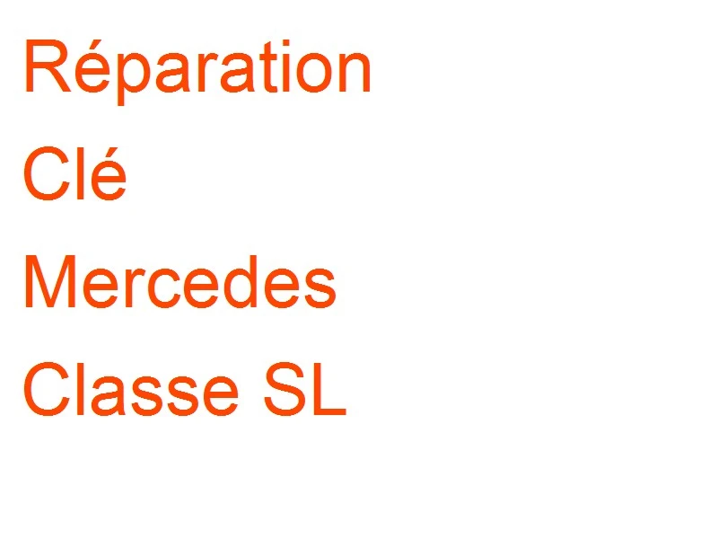 Clé Mercedes Classe SL
