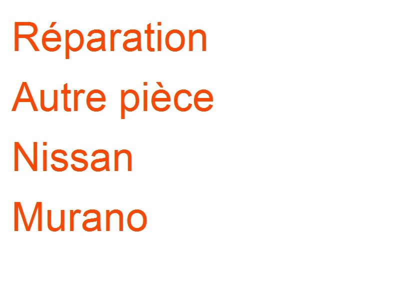 Autre pièce Nissan Murano