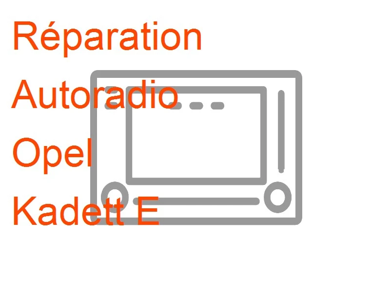 Autoradio Opel Kadett E