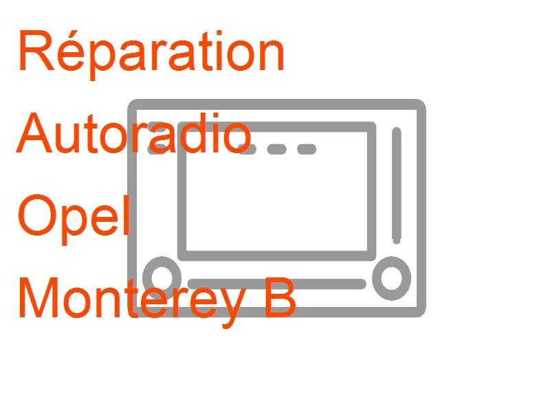 Autoradio Opel Monterey B