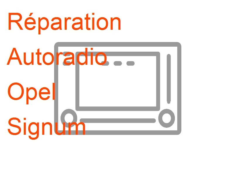 Autoradio Opel Signum