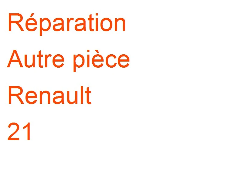 Autre pièce Renault 21