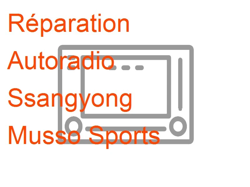 Autoradio Ssangyong Musso Sports