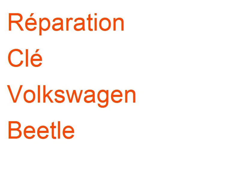 Clé Volkswagen Beetle