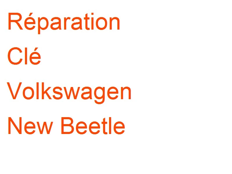 Clé Volkswagen New Beetle