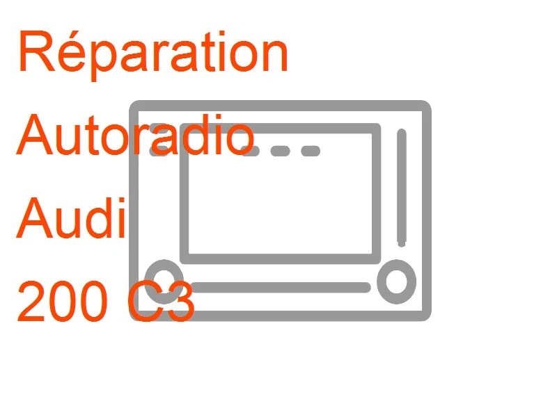 Autoradio Audi 200 C3