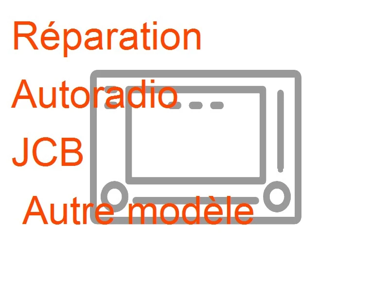 Autoradio JCB Autre modèle