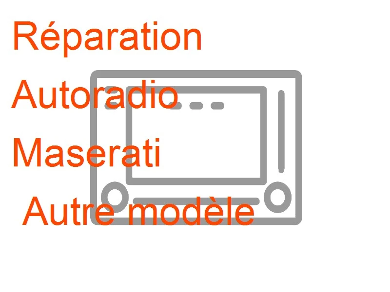 Autoradio Maserati Autre modèle