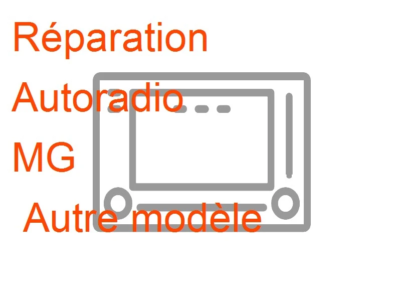 Autoradio MG Autre modèle