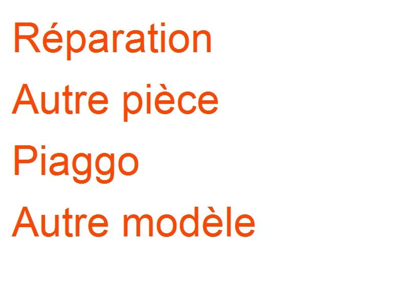Autre pièce Piaggo Autre modèle