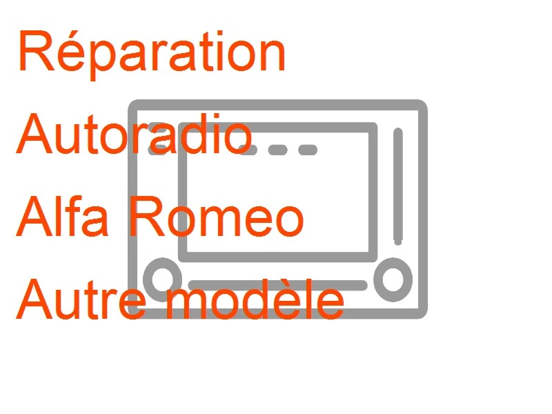 Autoradio Alfa Romeo Autre modèle