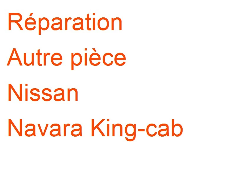 Autre pièce Nissan Navara King-cab