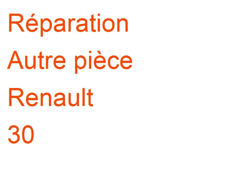 Autre pièce Renault 30