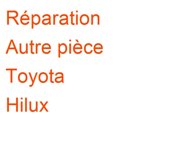 Autre pièce Toyota Hilux