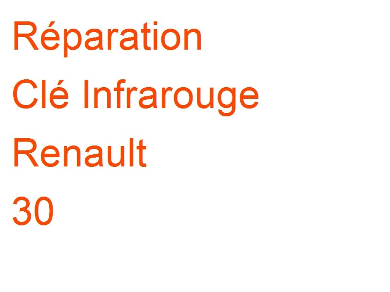 Clé Infrarouge Renault 30