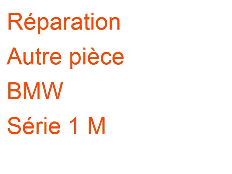 Autre pièce BMW Série 1 M