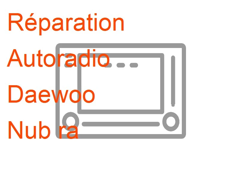 Autoradio Daewoo Nub ra