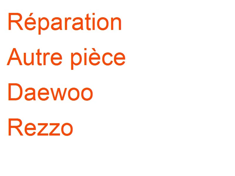 Autre pièce Daewoo Rezzo