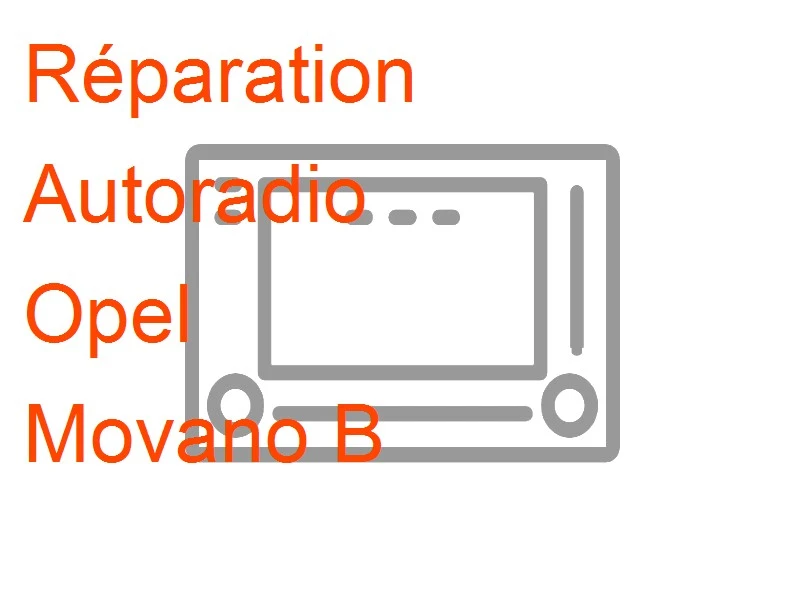 Autoradio Opel Movano B