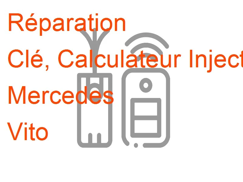 Clé, Calculateur Injection, boitier antidém Mercedes Vito