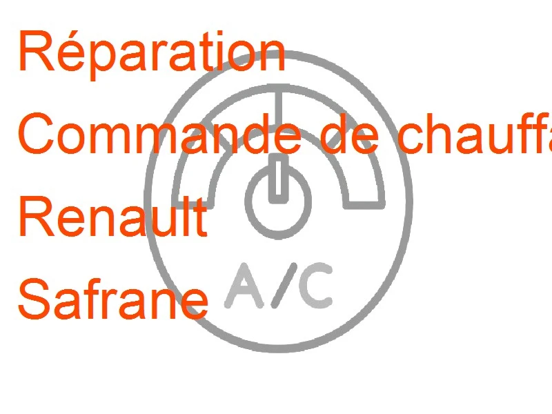 Commande de chauffage Renault Safrane Valeo