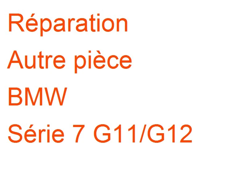Autre pièce BMW Série 7 G11/G12