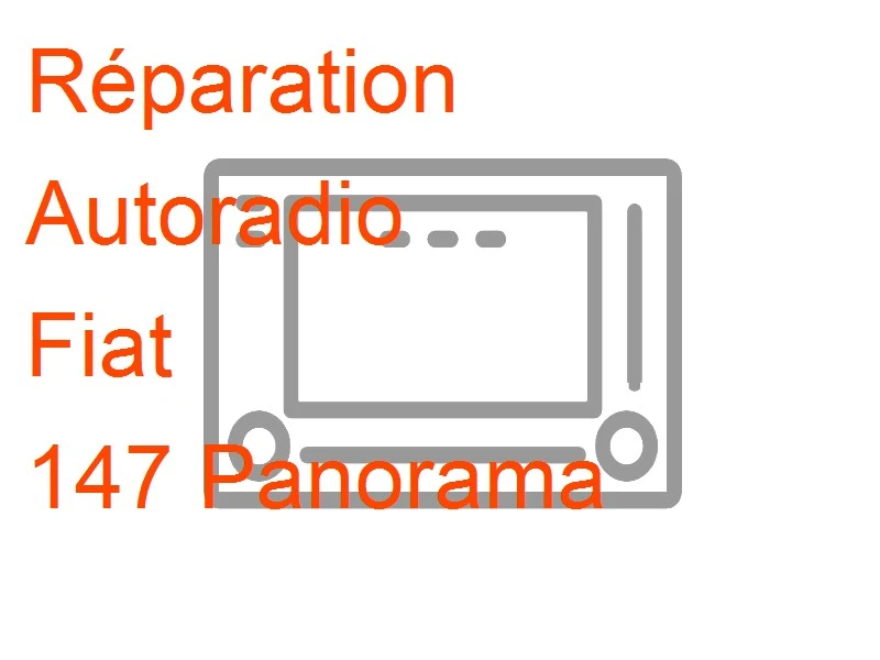 Autoradio Fiat 147 Panorama