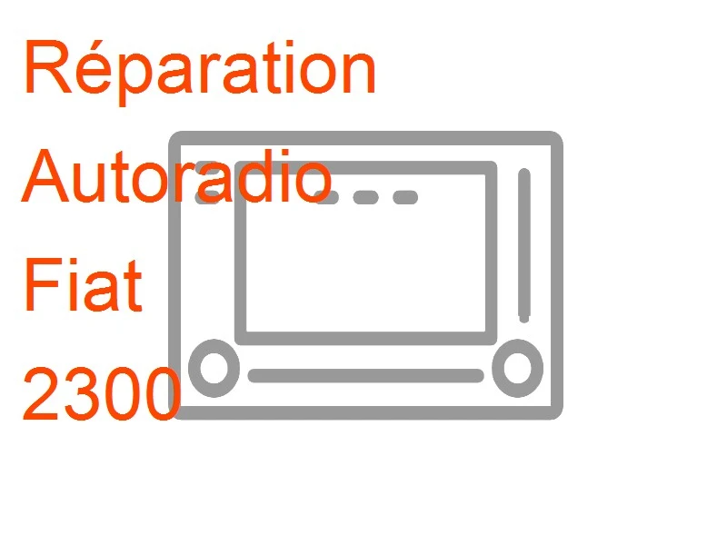 Autoradio Fiat 2300