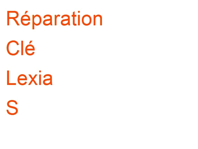 Clé Lexia S