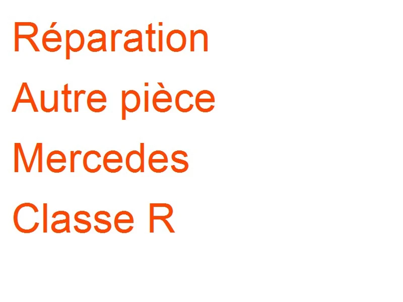 Autre pièce Mercedes Classe R