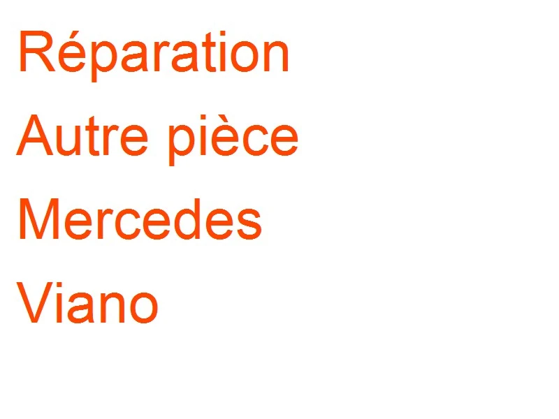 Autre pièce Mercedes Viano
