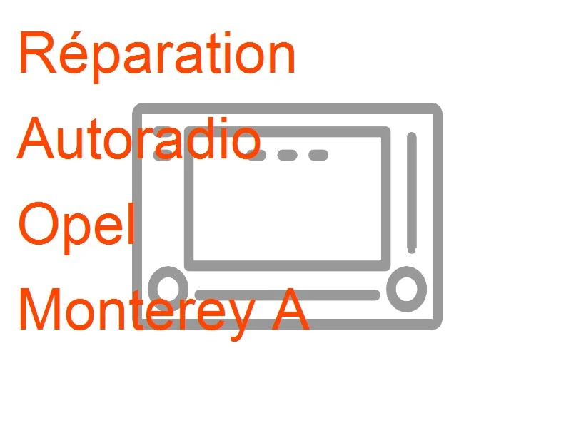 Autoradio Opel Monterey A