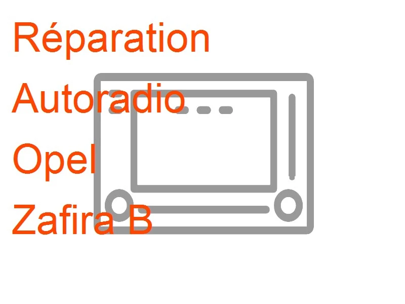 Autoradio Opel Zafira B
