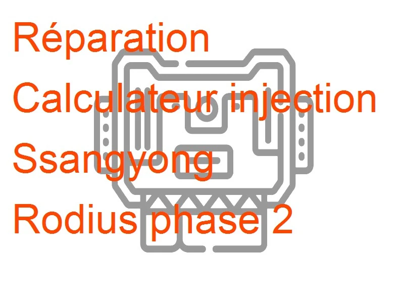 Calculateur injection Ssangyong Rodius phase 2