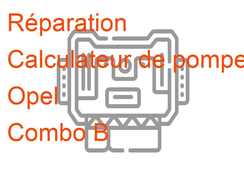 Calculateur de pompe à injection Opel Combo B