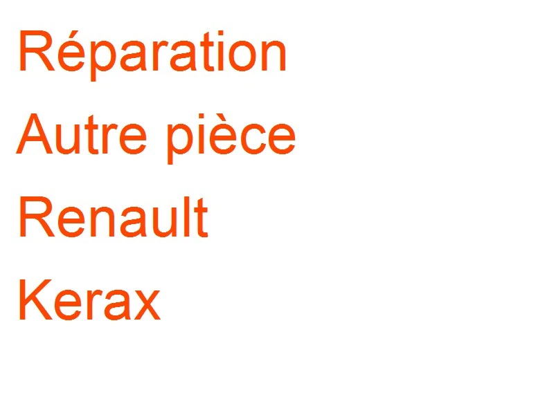 Autre pièce Renault Kerax