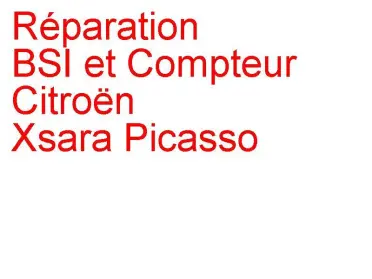 BSI et Compteur Citroën Xsara Picasso