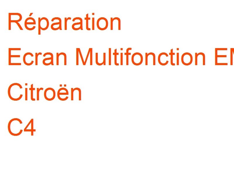 Ecran Multifonction EMF D Citroën C4