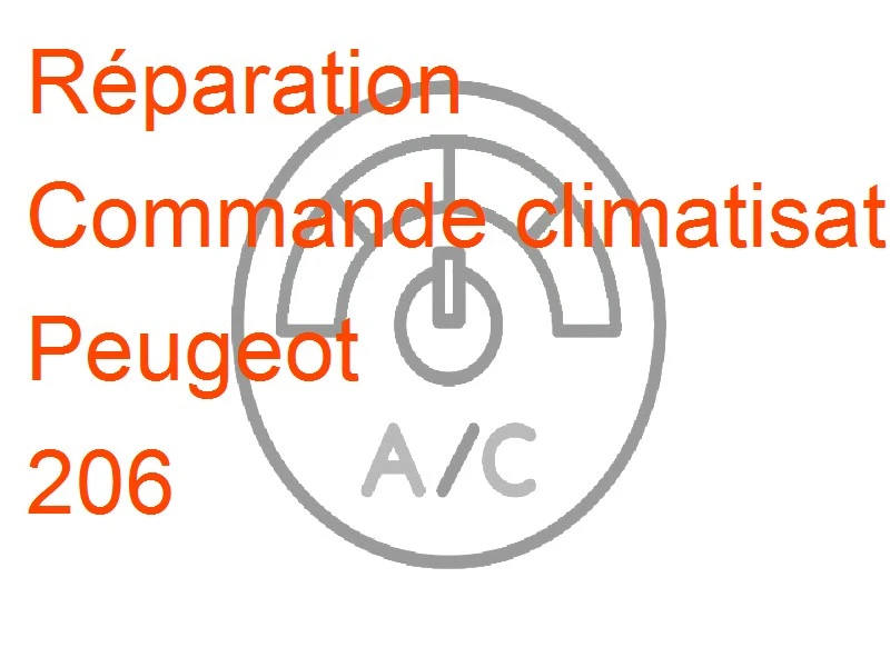 Commande climatisation Peugeot 206