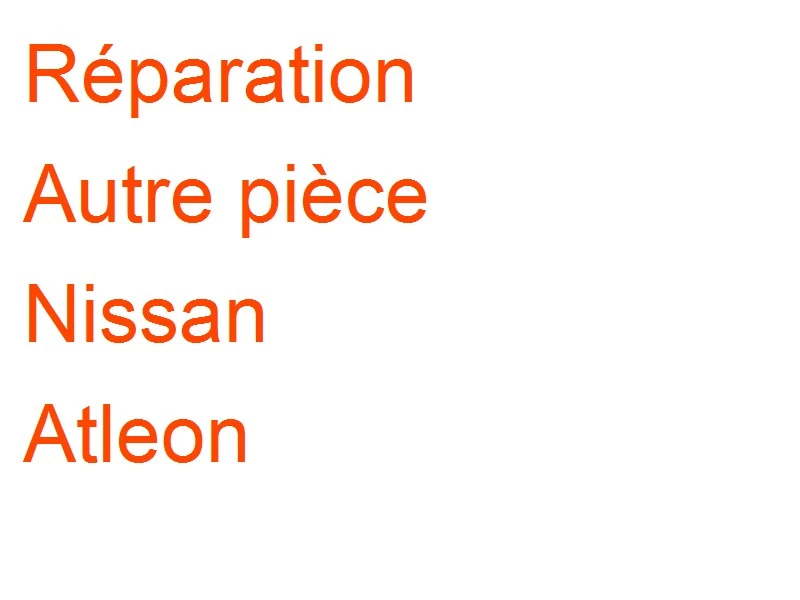 Autre pièce Nissan Atleon
